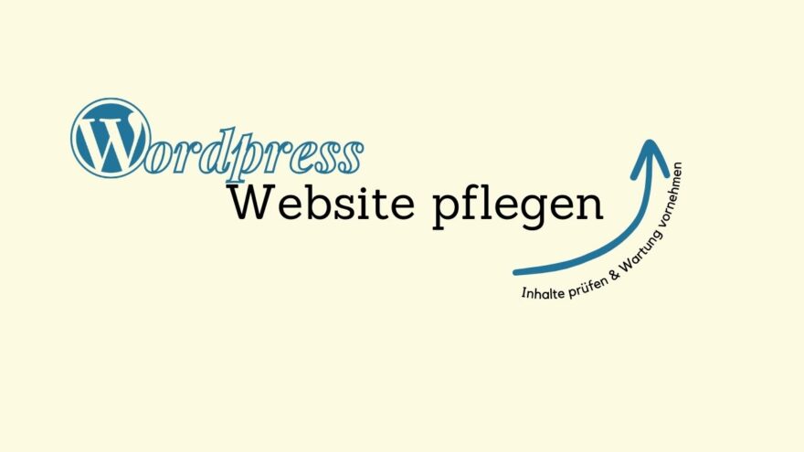 Wordpress Website pflegen